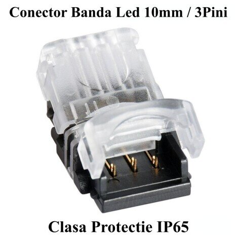 CONECTOR BANDA LED & RGB 10MM / 3 PINI - 3 FIRE